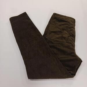 RSQ Jeans Manhattan High Rise Corduroy Pants Brown Pockets Women’s Size 11/W30